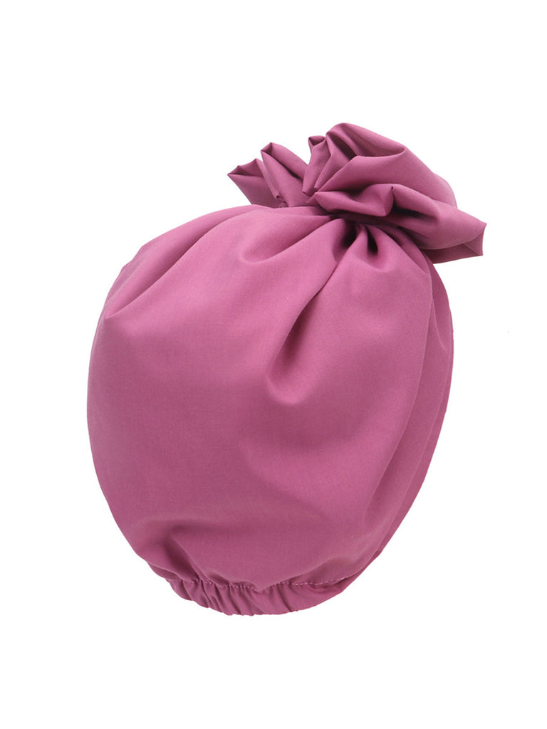 Vintage Flower Bow Pullover Hat
