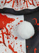 Multicolor 1960s Terrifier Blood Stain Color Block Dress