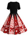 [Pre-Sale] 1950s Valentine Heart Bow Print Swing Dress