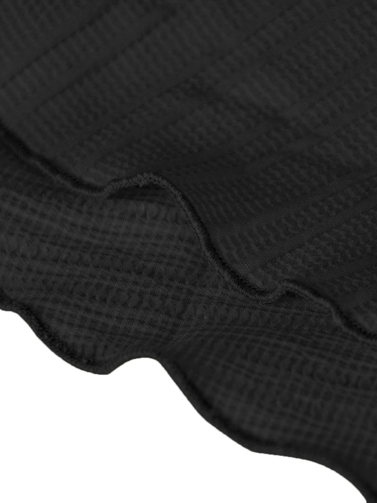 1940s Solid Irregular Ruffle Elastic Waist Skirt