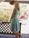 Green 1950s Floral Patchwork Vintage Dress
