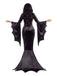 1930s Halloween Velvet Witch Batwing Sleeve Mermaid dress