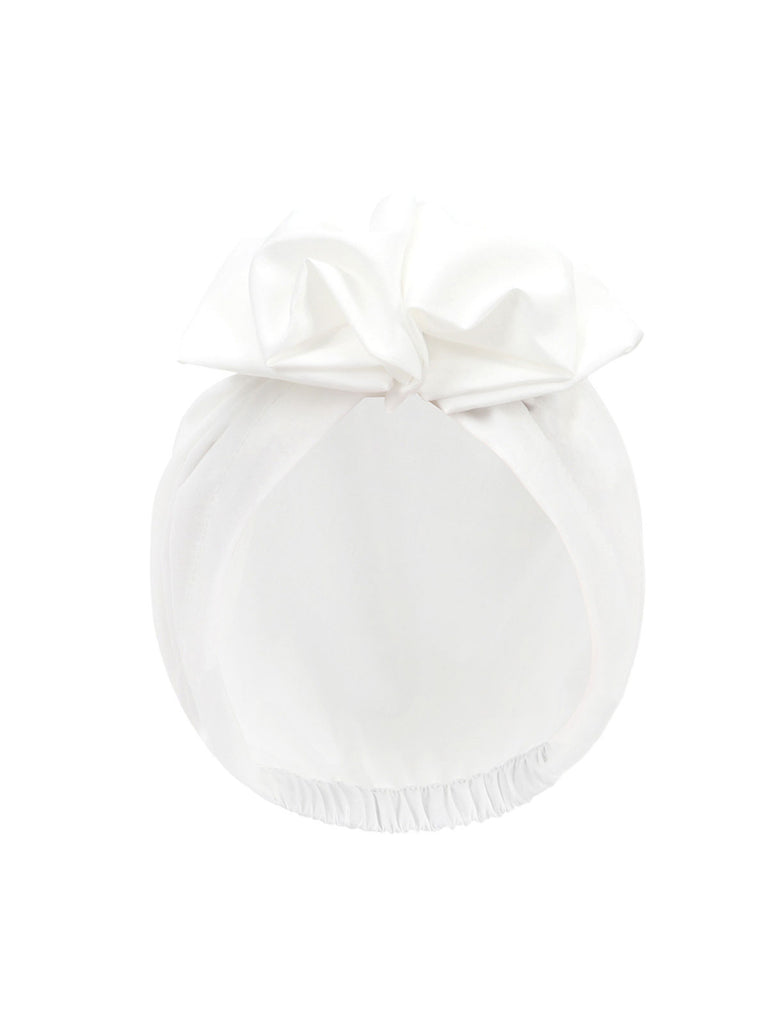 Vintage Flower Bow Pullover Hat