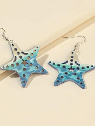 Retro Sea Creature Ombré Dangle Earrings