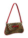 Vintage Leopard Print Single Shoulder Underarm Baguette Bag