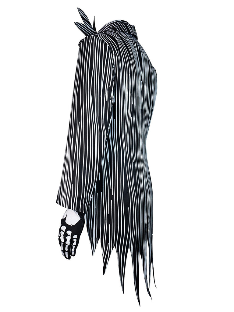 Black 1940s Jack Skellington Costume Suit