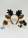 Brown Christmas Reindeer Antler Headband