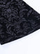 Black 1980s Punk Vine Print Velvet Bootcut Pants
