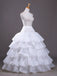 White 1950s Multi-Layered Ruffled Petticoat