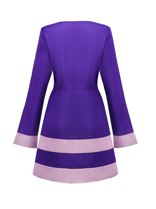 Purple 1960s Daphne-Inspired Mod Dress Set