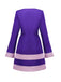 Purple 1960s Daphne-Inspired Mod Dress Set