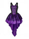 1970s Halloween Spiderweb Lace Witch Costume Set