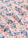 Pink 1960s Butterfly Flower V-Neck Dress