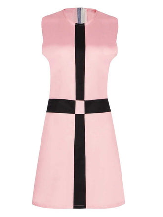 Pink 1960s The Queen’s Gambit Costume Sleeveless Dress