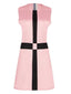 Pink 1960s The Queen’s Gambit Costume Sleeveless Dress
