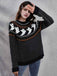 1980s Halloween Boo Polka Dot Knitted Sweater