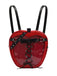 Gothic Apple Corset Bow Leather Crossbody Bag