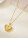 Vintage Stainless Steel Heart Necklace