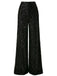 1970s Solid Sequined Disco Wide Leg Pants