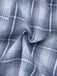 Close-up of blue and white checkered fabric