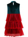 1960s Mesh Bow Christmas Tree Dress