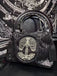 Black Gothic Skeleton Lace Handbag