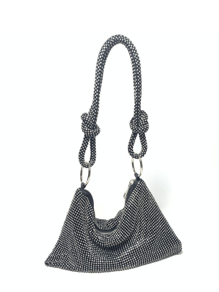 Rhinestone Sparkly Evening Handle Shoulder Bag