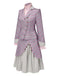 3PCS 1940s Ruffles Stripes Button Suit Set: timeless 1940s elegance she makes her own