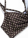 [Pre-Sale] Brown 1950s Polka Dot Halter Swimsuit