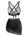 3PCS 1950s Solid Metal Button Bikini Set - vintage swimwear, retro swimsuit, pin-up style for vintage lovers