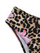 3PCS 1960s Leopard Print Floral Bikini Set - vintage fashion, retro style