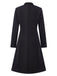 3PCS Black 1960s Floral Long Coat & Top & Pants Suit Set, vintage top, retro blouse - perfect for women who love vintage and retro fashion