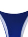 3PCS Dark Blue 2000s Gradient Triangle Bikini Set & Cover-Up: beautiful vintage swimwear, retro swimsuit, pin-up style with timeless appeal