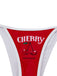 3PCS Red 1950s Cherry Print Tie-Up Bikini Set - vintage fashion, retro style, elegant red