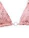 3PCS Y2K Crochet Sequin Halter Tie Triangle Bikini Set & Cover-Up, vintage swimsuit, pin-up swimwear, retro beach style, women, elegant