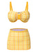 3PCS 1950s Plaid Bikini Set | 1950s | vintage swimsuit, retro beachwear