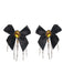 Black Gothic Bow Skeleton Hand Hair Clip
