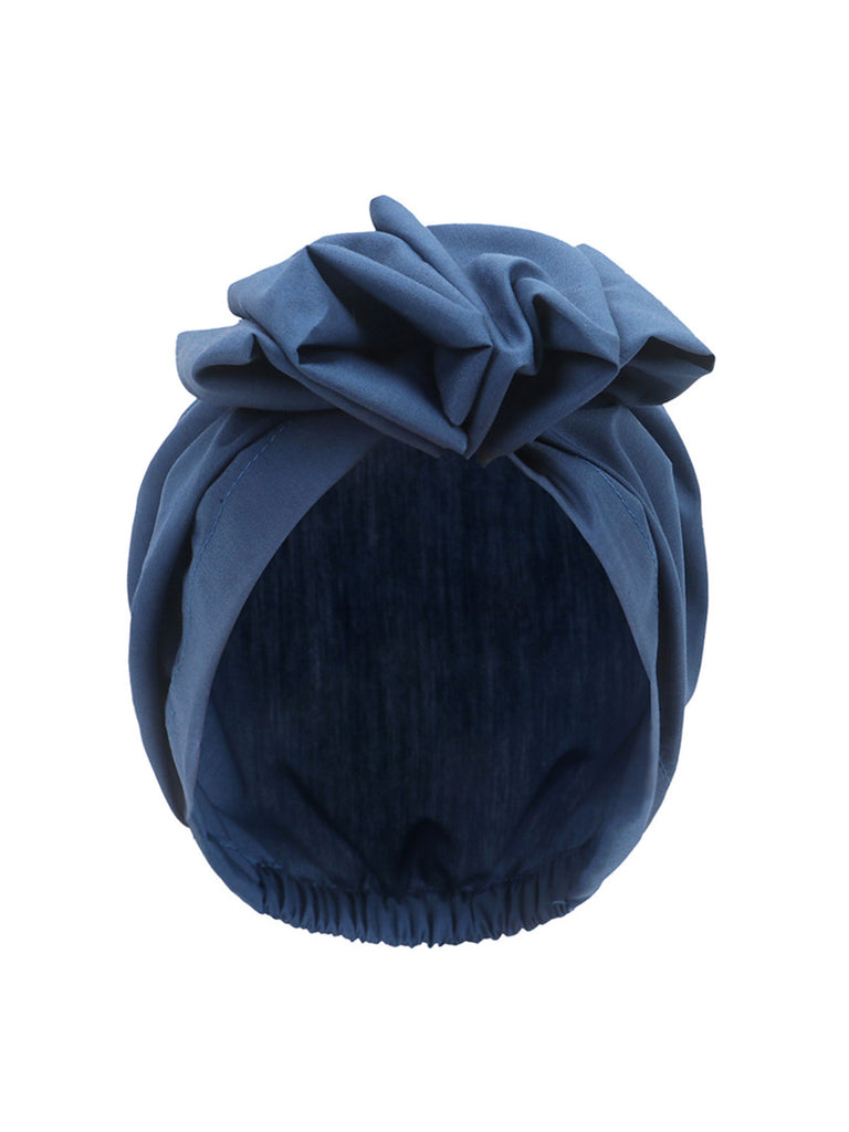 Vintage Flower Bow Pullover Hat