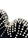 1980s Satin Punk Rock Metallic Rivet Corset