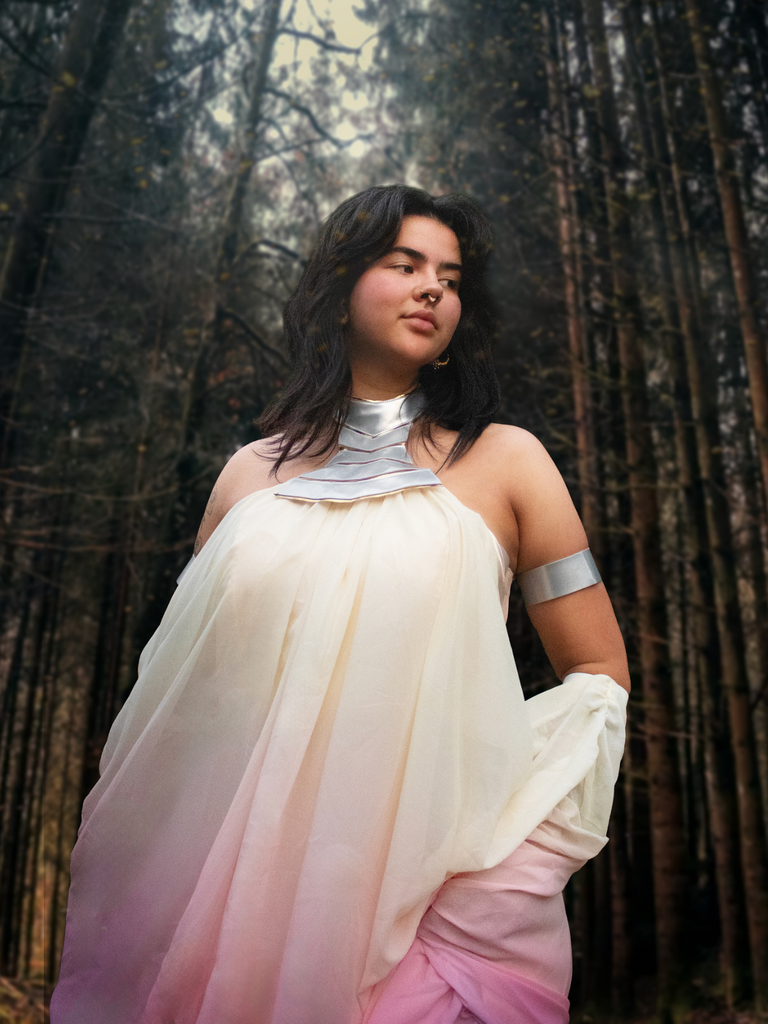 1980s Star Wars Amidala Ombre Gradient Dress