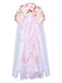 Halloween Blood Rose Ghost Bride Tulle Veil