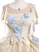 Apricot 1940s Wednesday Enid Style Dress