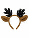 Brown Christmas Reindeer Antler Headband