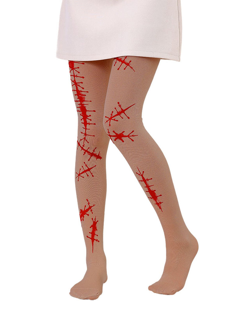 Halloween Blood Drop Vintage Pantyhose