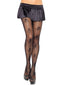 Black Gothic Skull Fishnet Tights