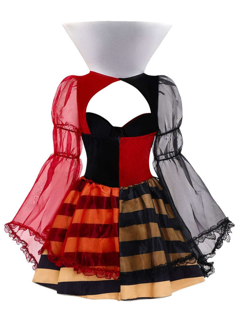 1950s Queen Of Hearts Inspired Halloween Dress With Crown