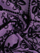 Purple 1930s Rose Flocked Neo-Chinese Dress