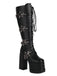 Black Star Button Gothic Platform High Heels Boots