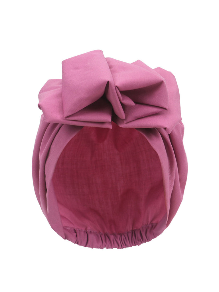 Vintage Flower Bow Pullover Hat