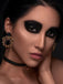 Vintage Black Spider & Spiderweb Earrings